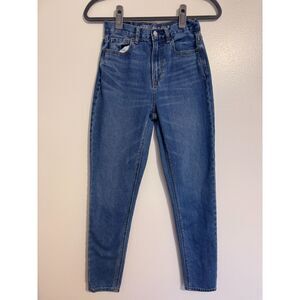 American Eagle Women's Jeans Size 00 Regular High Rise Medium Wash Slim Denim